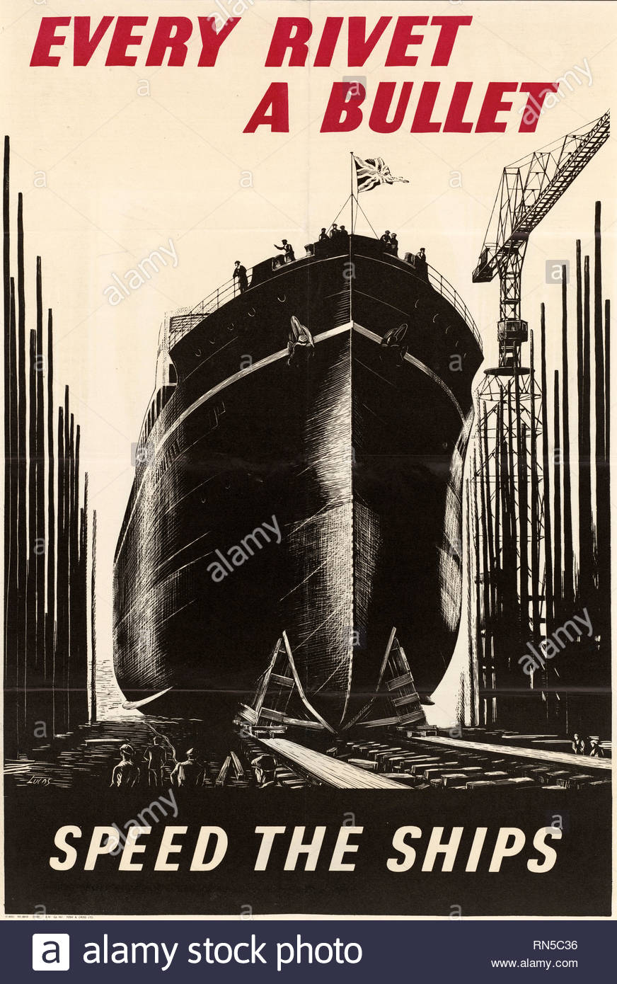 1940s British Ww2 Propaganda Poster Stock Photos 1940s British Ww2 