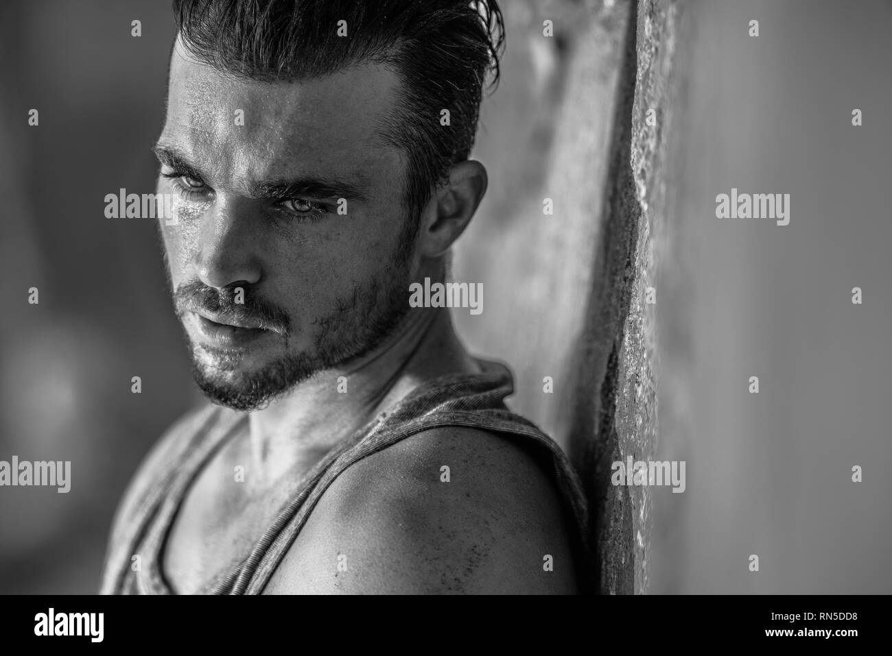 Male model posing hi-res stock photography and images - Alamy