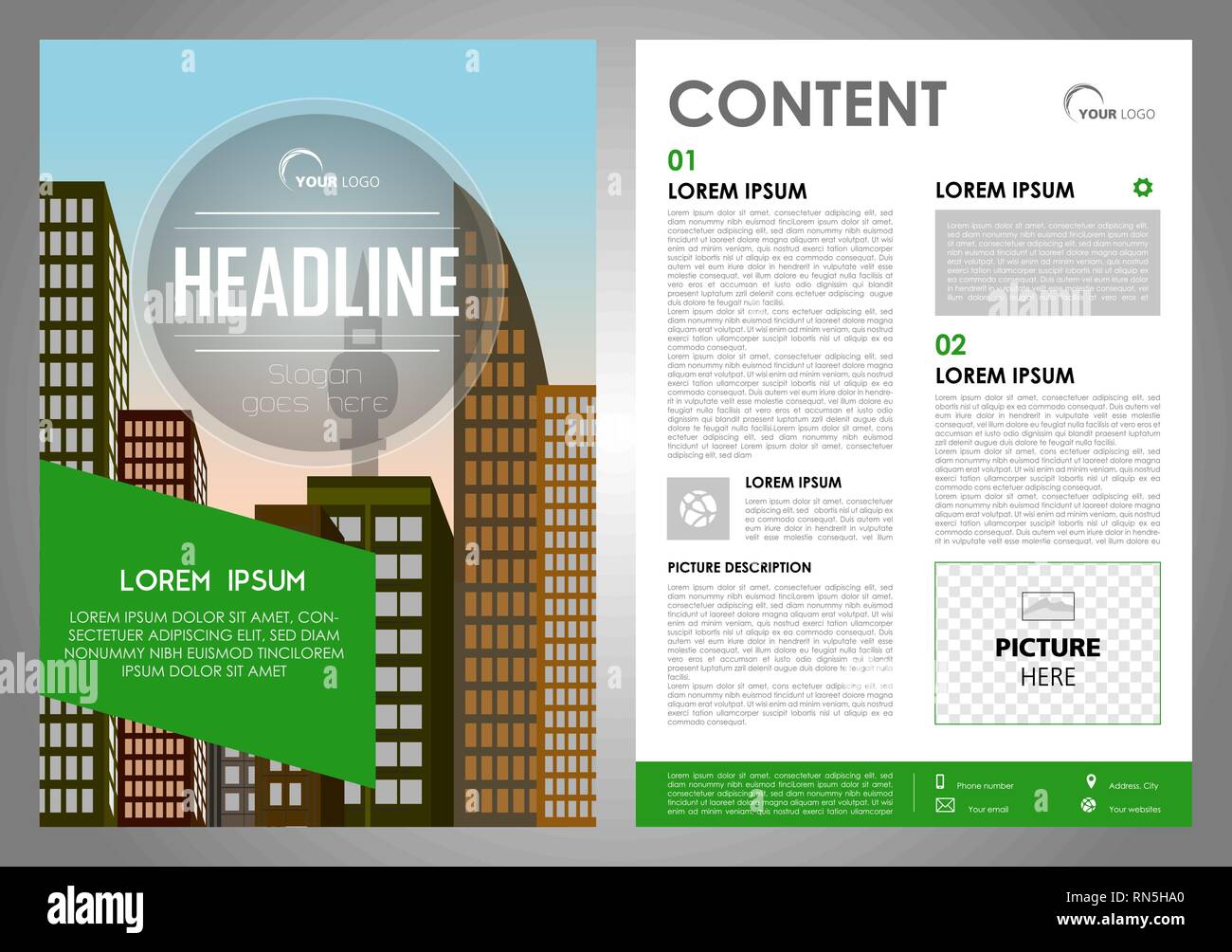 Flyer File Rectangle Vector flyer, corporate business, annual report, brochure design and ...
