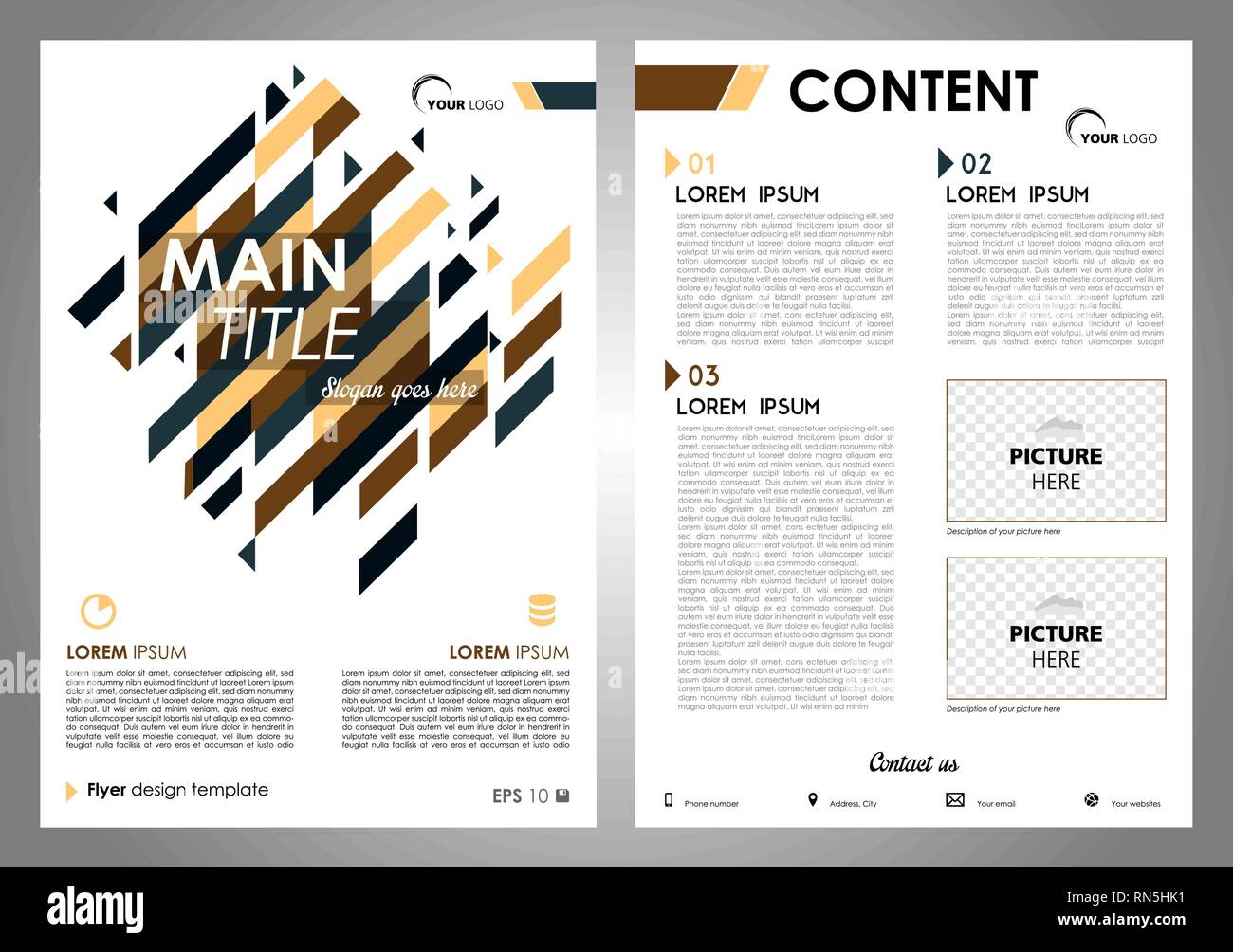 Flyer File Rectangle Vector flyer, corporate business, annual report, brochure design and ...