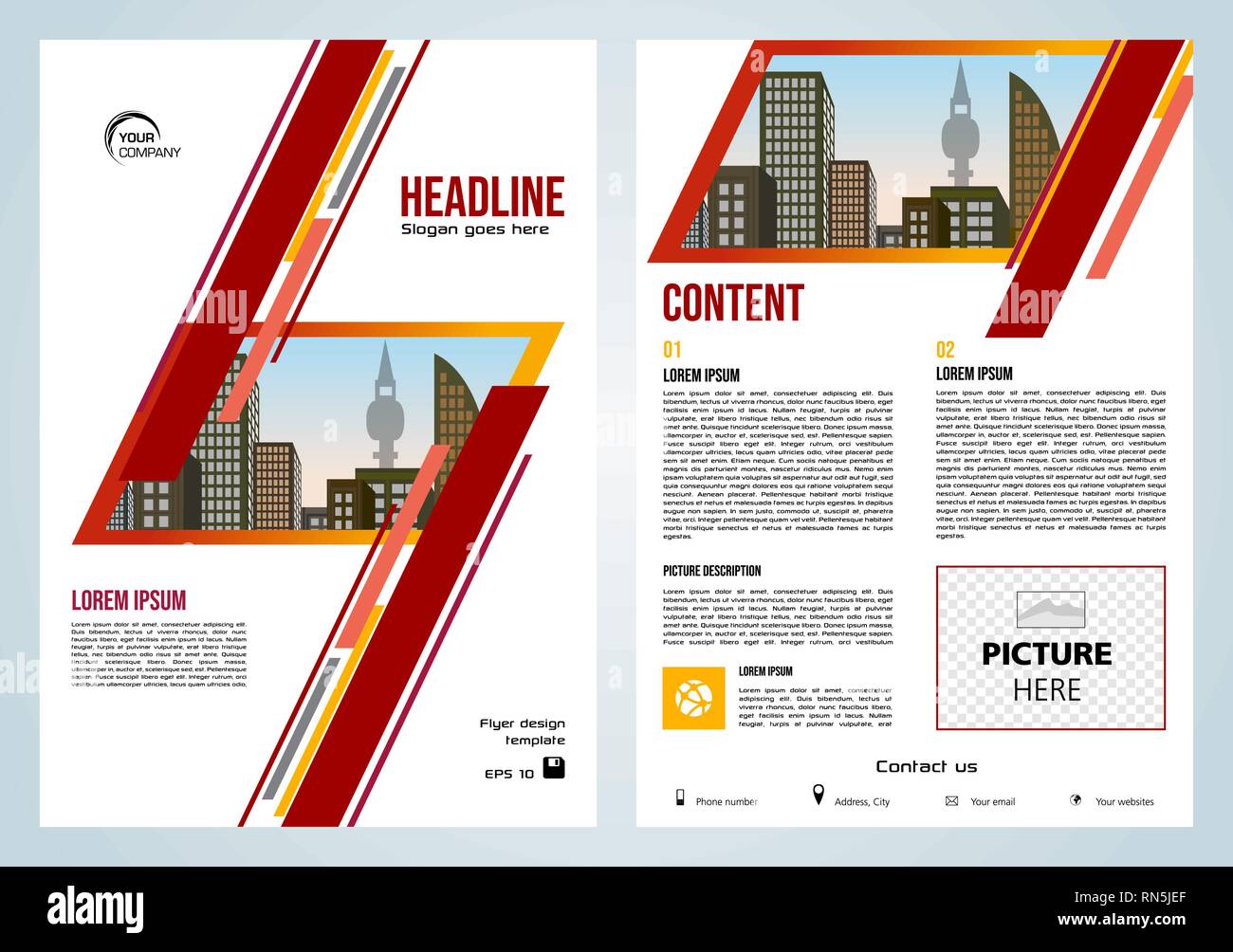 Flyer File Rectangle Vector flyer, corporate business, annual report, brochure design and ...