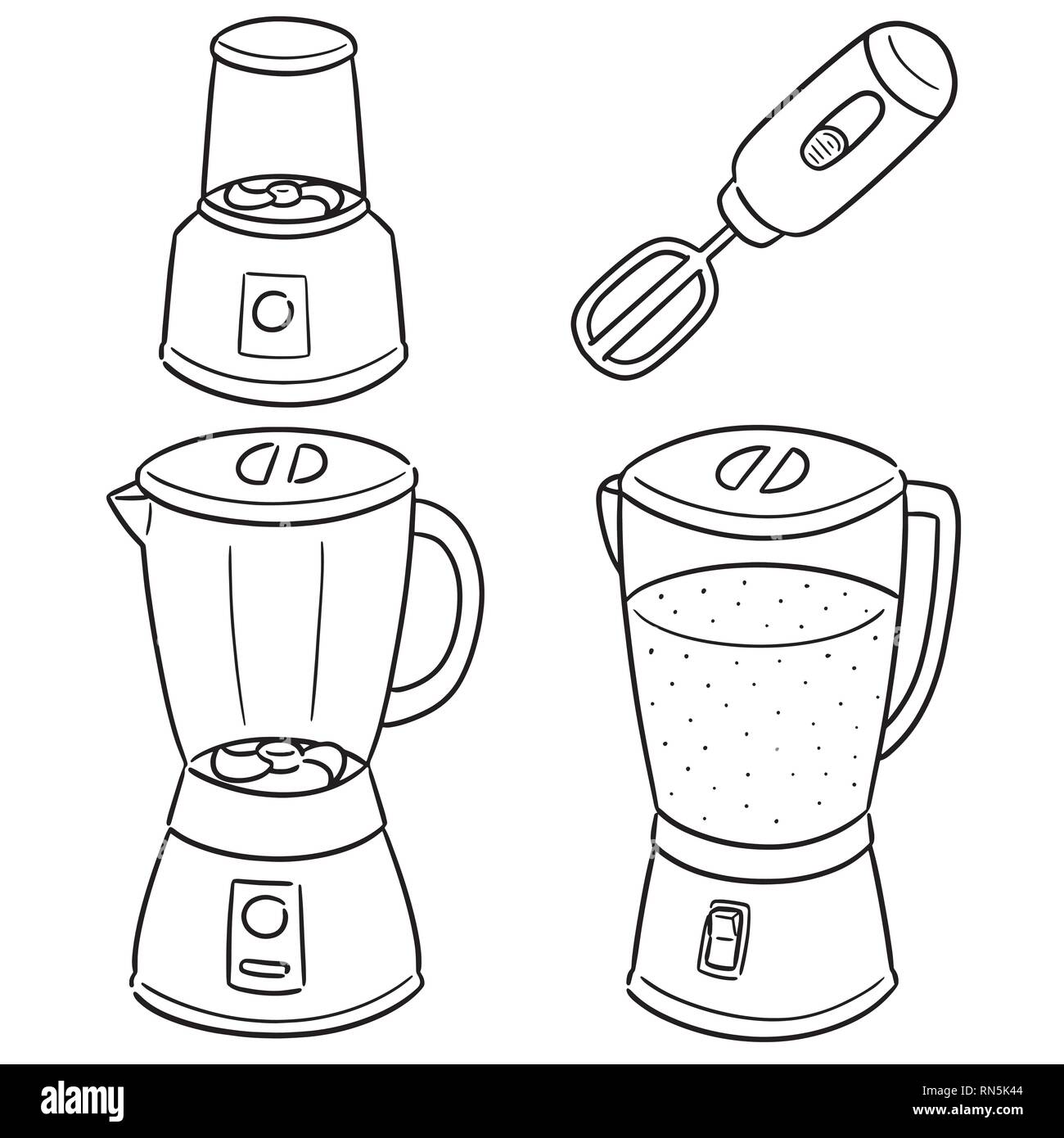 vector set of blenders Stock Vector Image & Art Alamy