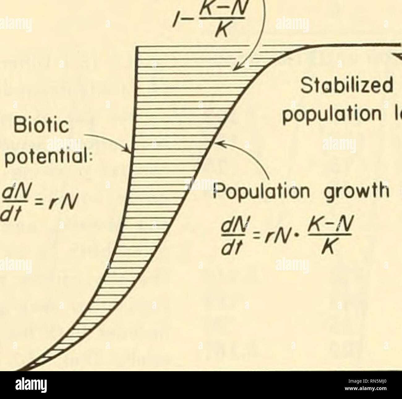 Animal Ecology Animal Ecology Environmental Resistance Biotic Potential Stabilized Population Level Population Growth Curve Dt Time Fig 16 4 Relation Between Blotic Potential And Environmental Resistance In Determining The Population Level Animal Ecology Animal Ecology Environmental Resistance Biotic Potential Stabilized Population Level Population Growth Curve Dt Time Fig 16 4 Relation Between Blotic Potential And Environmental Resistance In Determining The Population Level