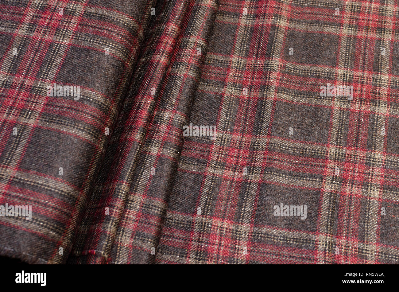 Multicolored wool fabric for shops and Internet sites Stock Photo