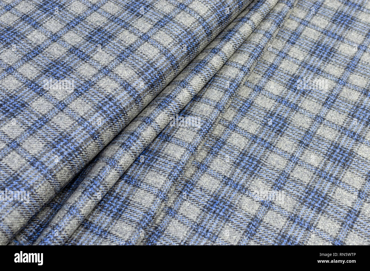 Multicolored wool fabric for shops and Internet sites Stock Photo