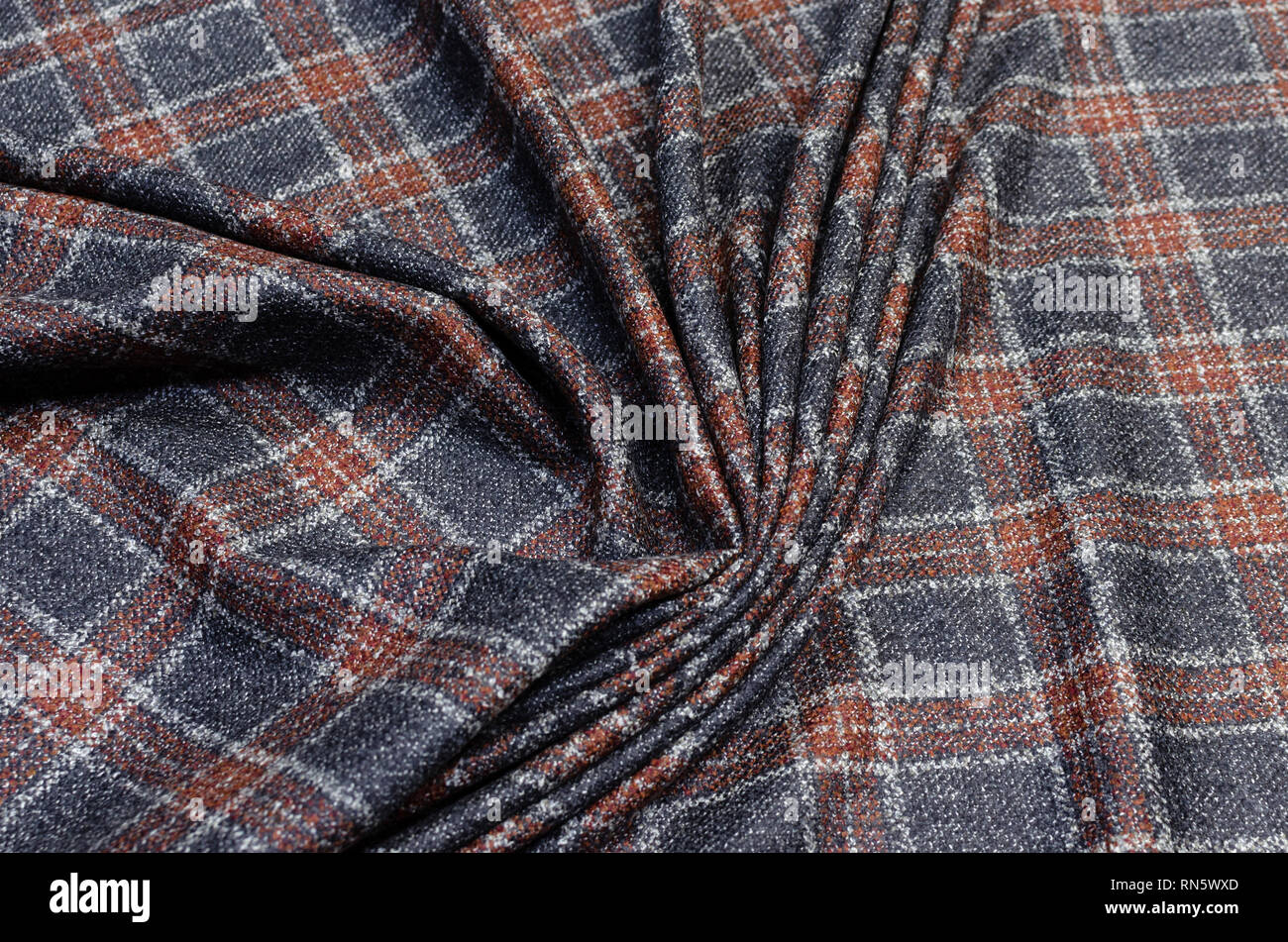 Multicolored wool fabric for shops and Internet sites Stock Photo