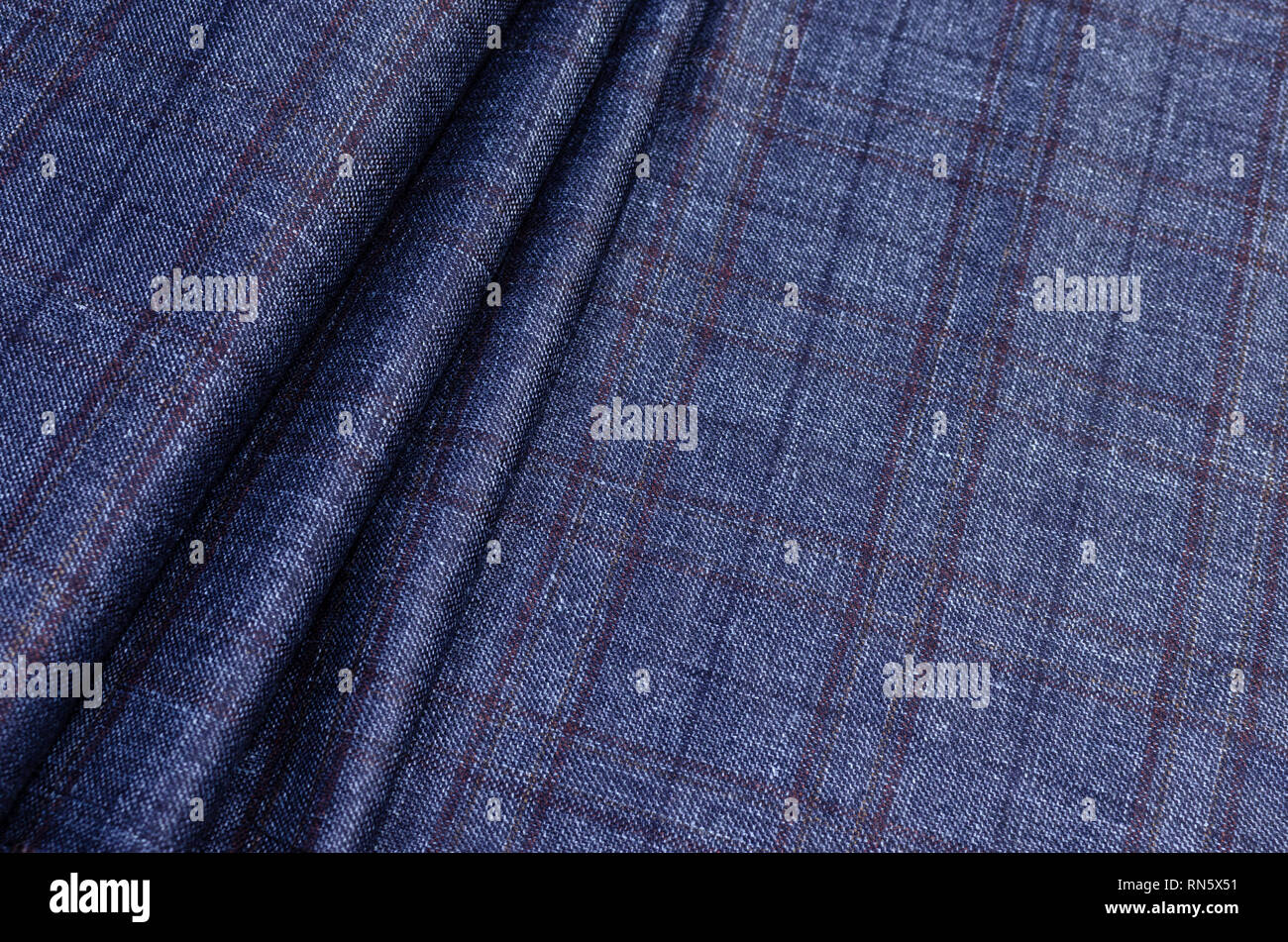 Multicolored wool fabric for shops and Internet sites Stock Photo