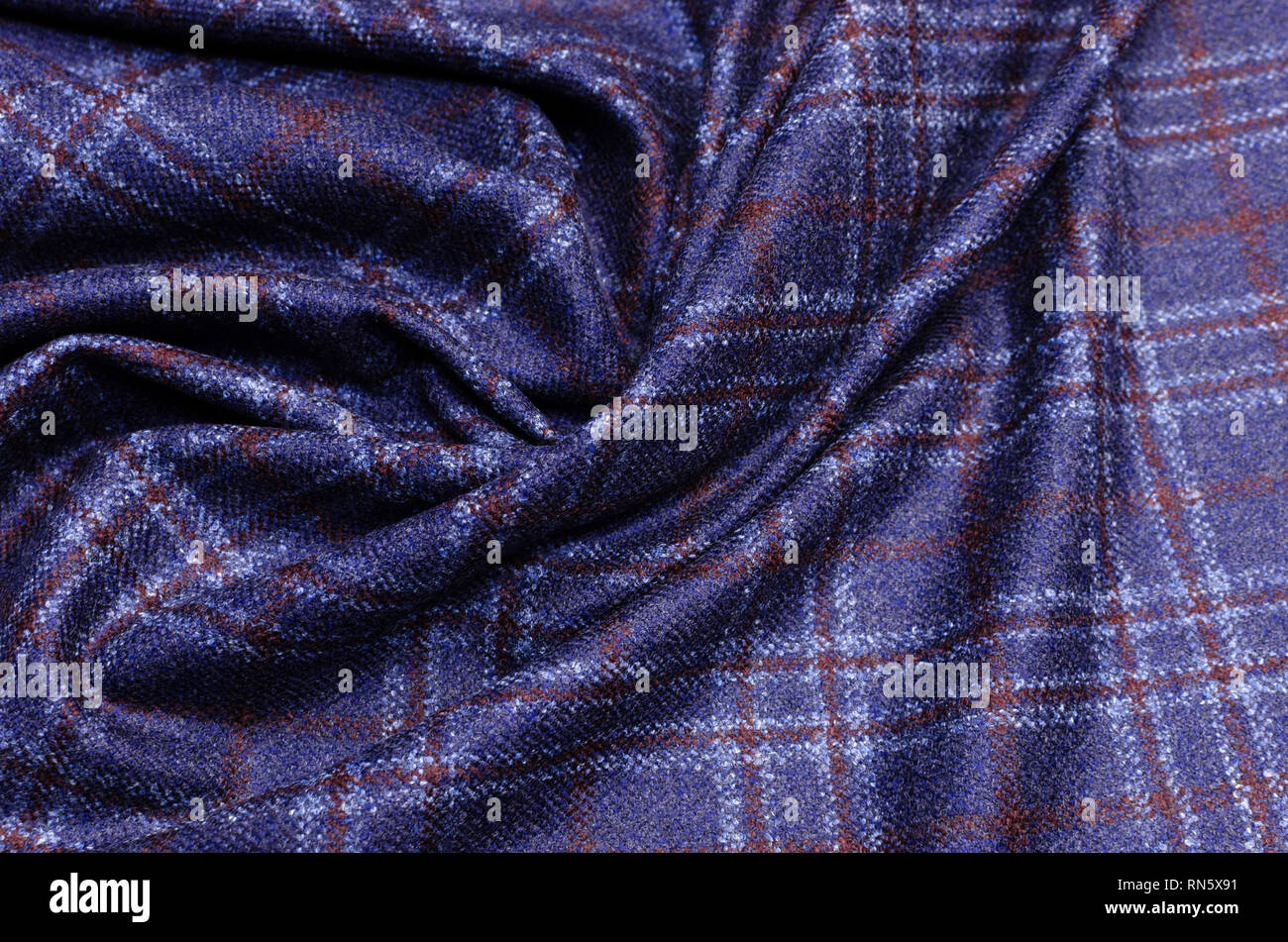 Multicolored wool fabric for shops and Internet sites Stock Photo