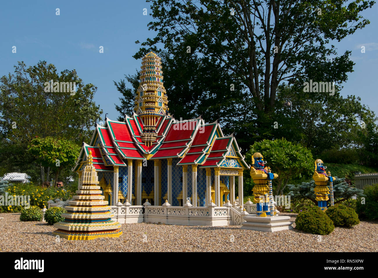 The Golden Palace from Bangkok Thailand in Lego at Legoland Billund resort in Denmark Stock Photo Alamy