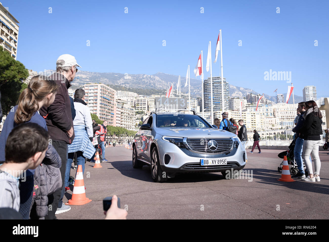Monaco 17th Feb 2019 Mercedes Benz Eqc 400 4matic At The
