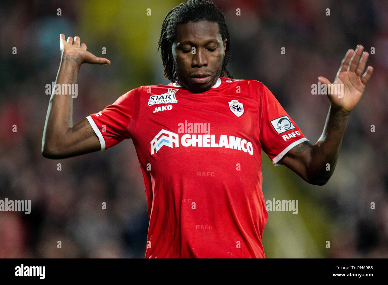 Antwerp Belgium 17th Feb 2019 Dieumerci Mbokani Of Antwerp During The Jupiler Pro League Matchday 26