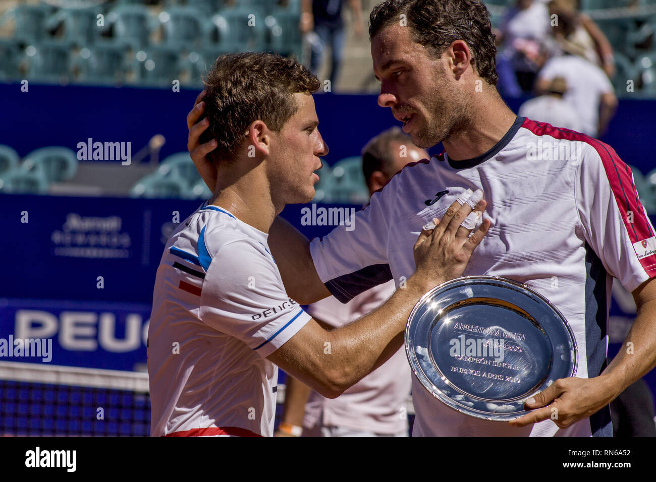 Buenos Aires, Federal Capital, Argentina. 17th Feb, 2019. Marco Cecchinato is the Champion of the ATP 250 of the Argentina Open 2019 after winning in two straight sets 6-1; 6-2 to the Argentinian Diego Swartzman. Credit: Roberto Almeida Aveledo/ZUMA Wire/Alamy Live News Stock Photo