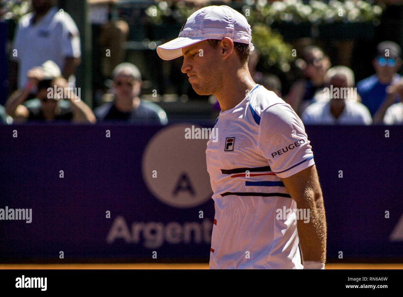 Buenos Aires, Federal Capital, Argentina. 17th Feb, 2019. Marco Cecchinato is the Champion of the ATP 250 of the Argentina Open 2019 after winning in two straight sets 6-1; 6-2 to the Argentinian Diego Swartzman. Credit: Roberto Almeida Aveledo/ZUMA Wire/Alamy Live News Stock Photo