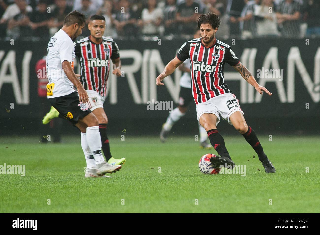 Sao Paulo Sp 17 02 2019 Corinthians X Sao Paulo Fc Hudson Of The Spfc During A