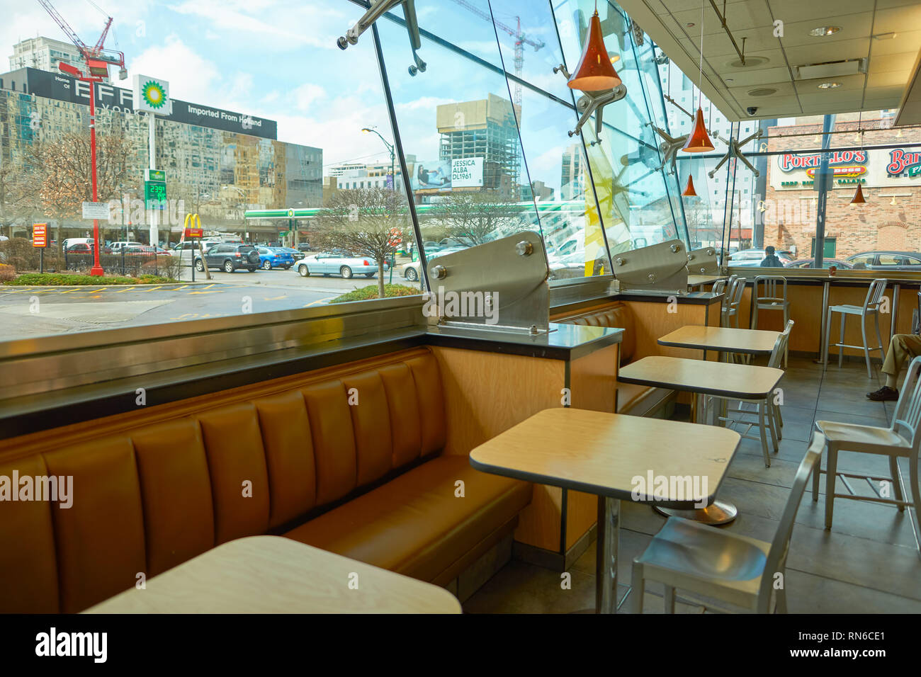 Chicago Il March 31 2016 Inside Of The Rock N Roll Mcdonalds The