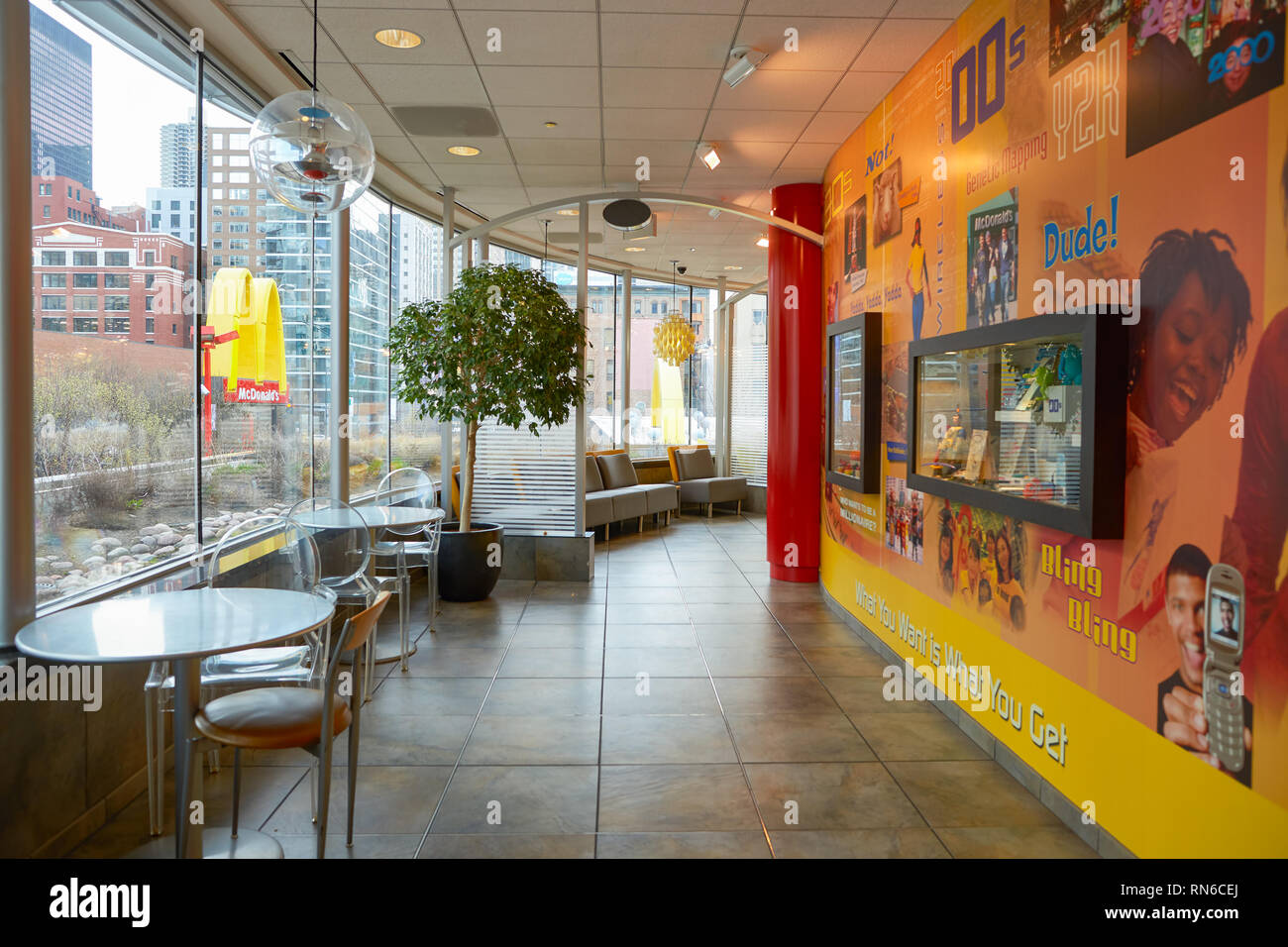CHICAGO IL MARCH 31 2016 The Upstairs Museum In The Rock N Roll McDonald s The Original 