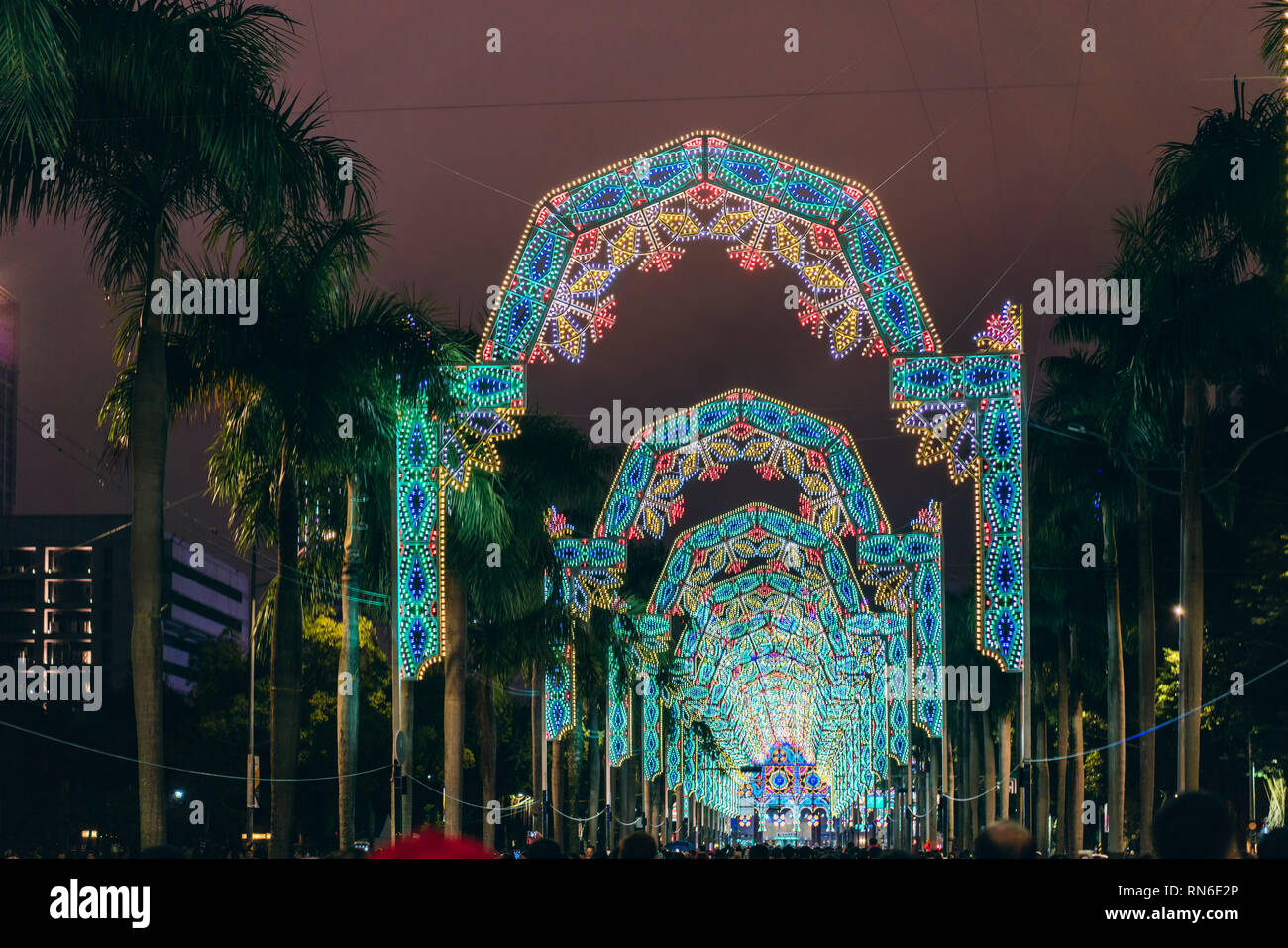 Winter Illuminations in Taipei, Taiwan 2019 Stock Photo