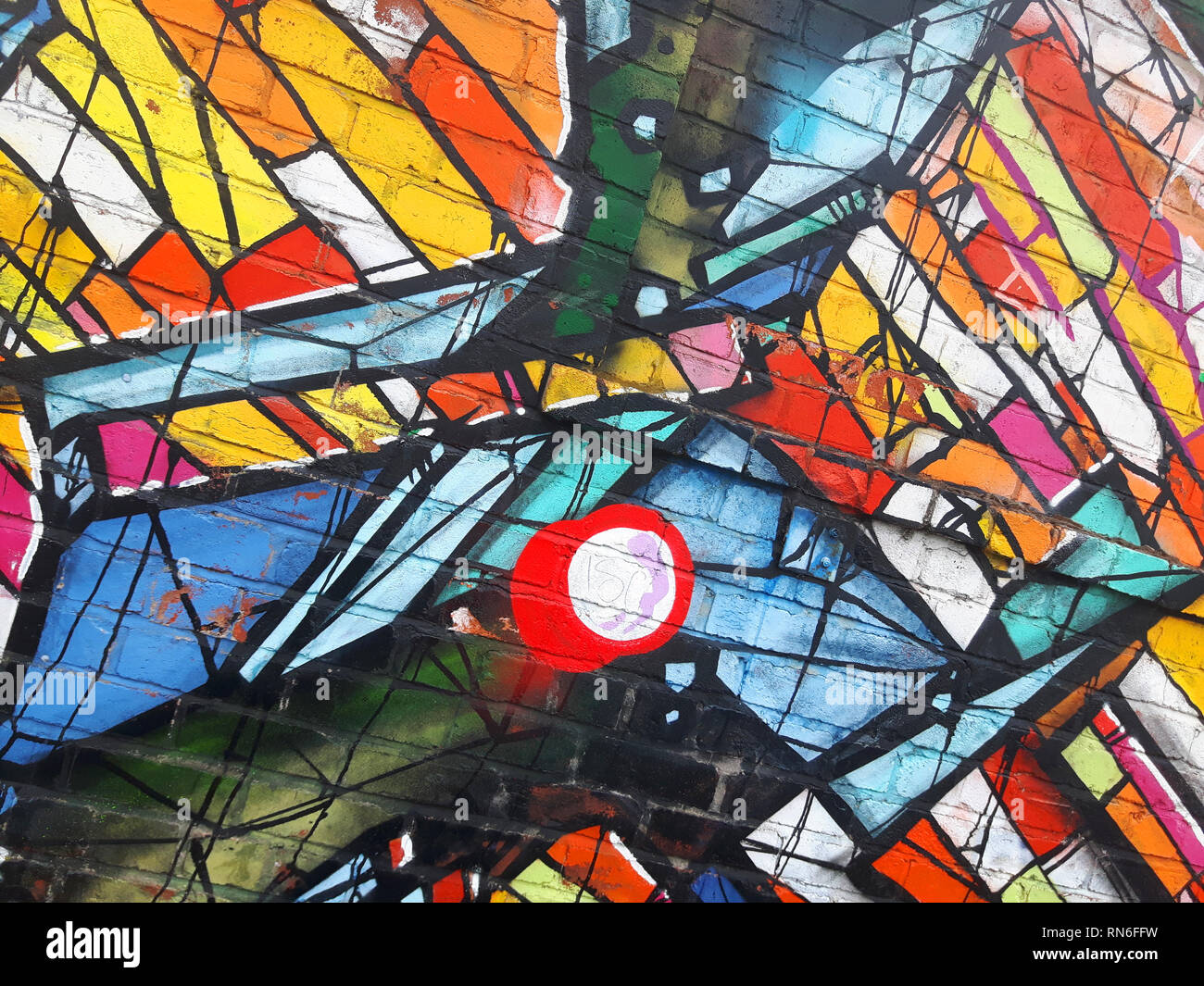 Abstract street art, Liverpool Stock Photo