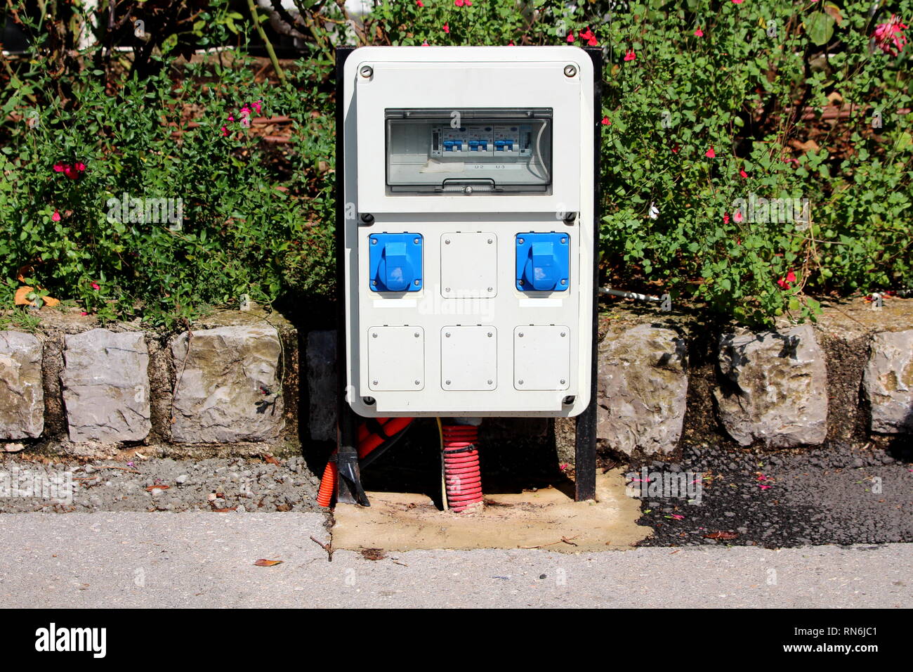 Industrial outdoor plastic electrical high voltage box with safety