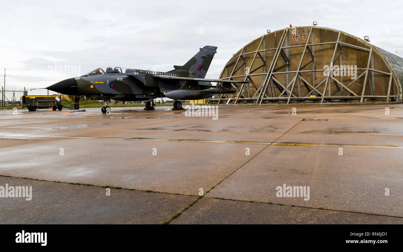 RAF Tornado GR4 at RAF Marham in new Camo livery scheme Stock Photo