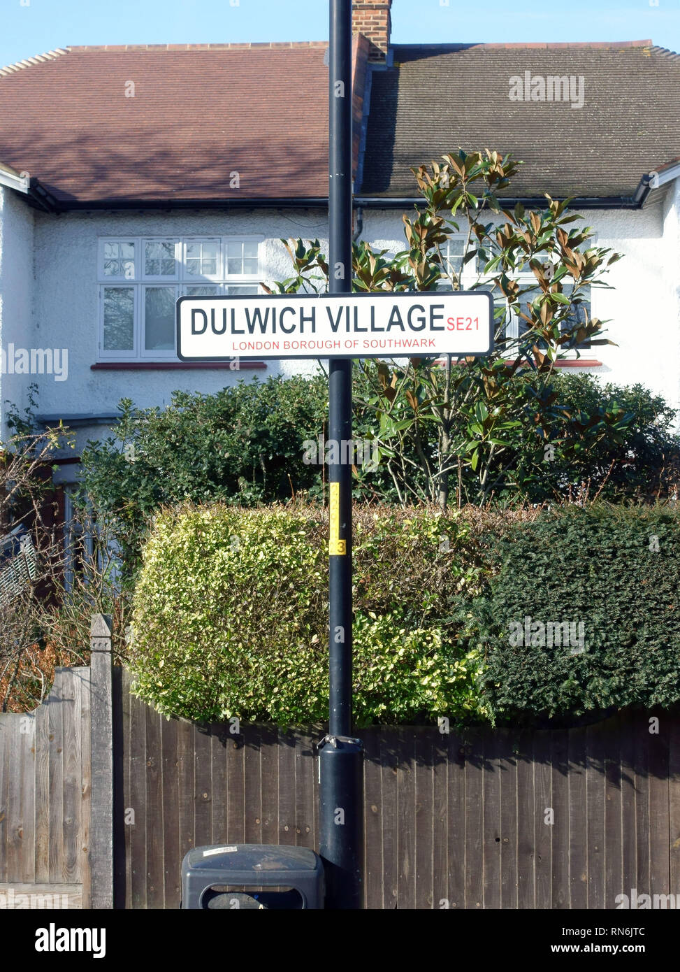 Dulwich Village in South London is an affluent area Stock Photo