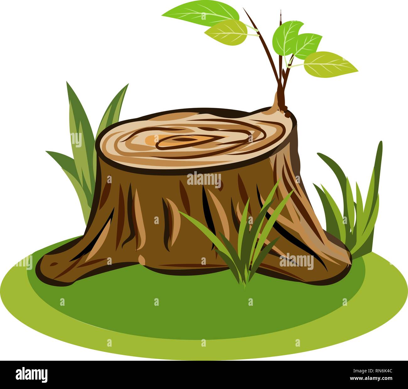 tree stump illustration