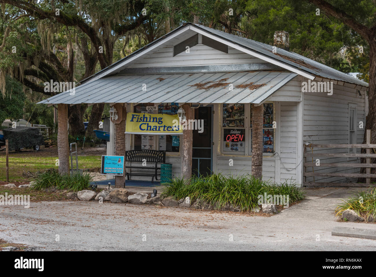 Businesses in Yankeetown, Florida USA Stock Photo Alamy