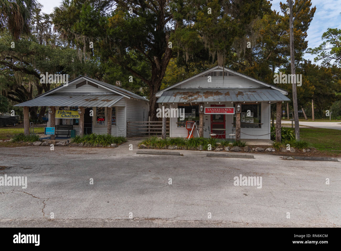Businesses in Yankeetown, Florida USA Stock Photo Alamy