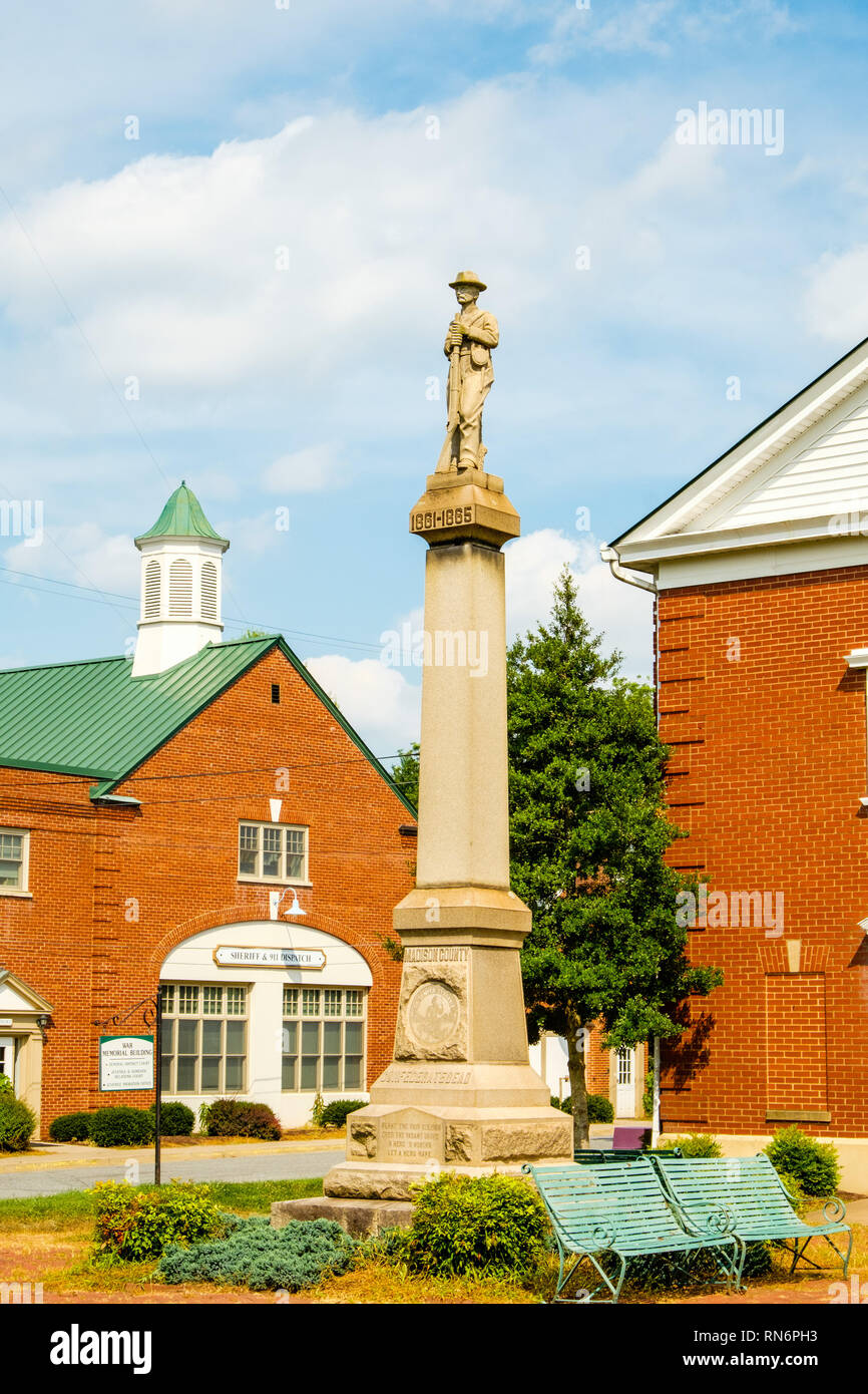 Confederate Civil War Memorial, Courthouse Square, Madison, Virginia