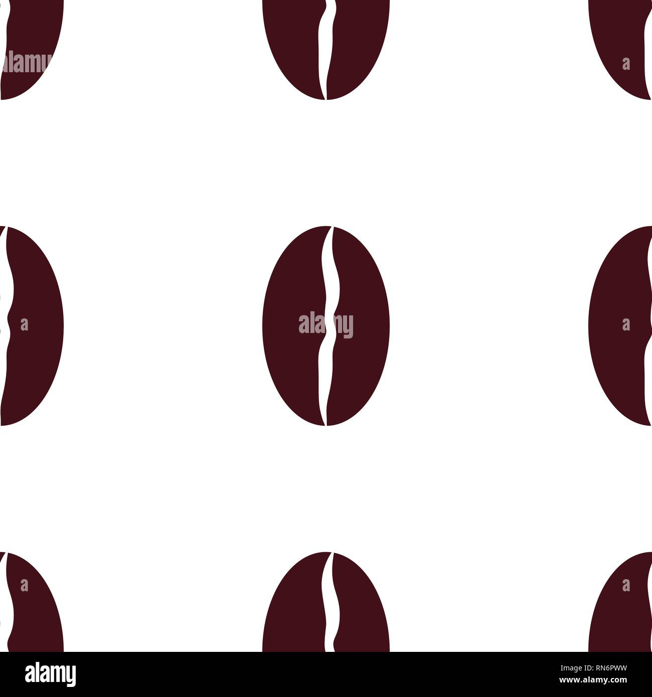 vector seamless background with coffee beans Stock Vector