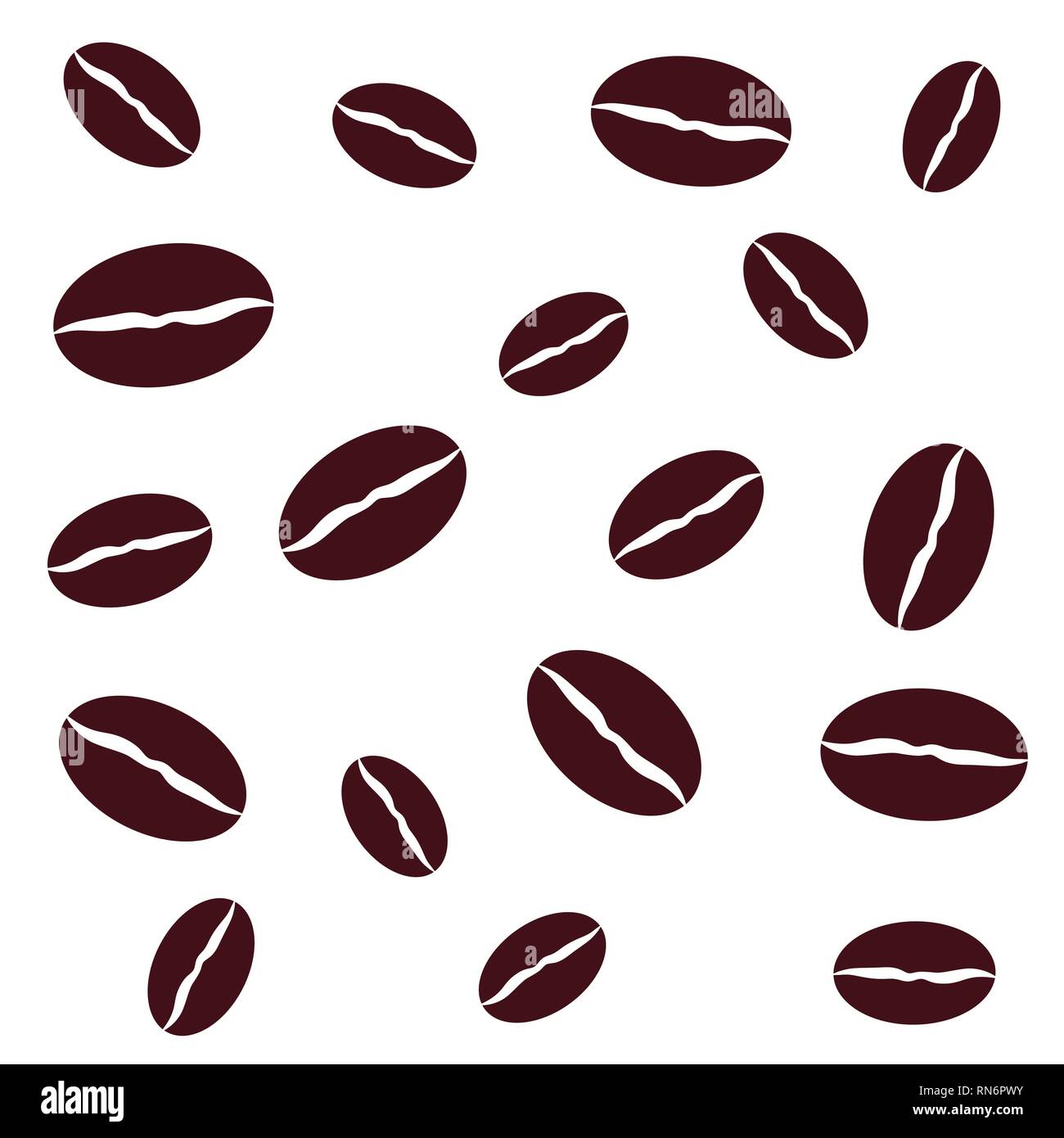 vector coffee beans background Stock Vector