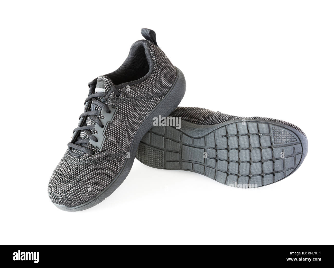 isolated unisex modern style sport shoes Stock Photo