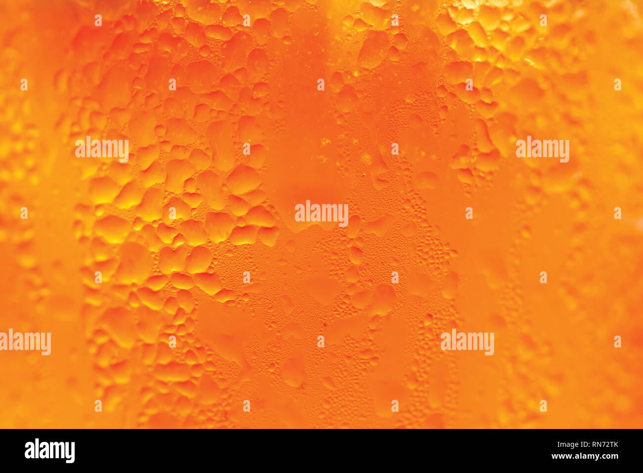Yellow orange water drops background Stock Photo Alamy