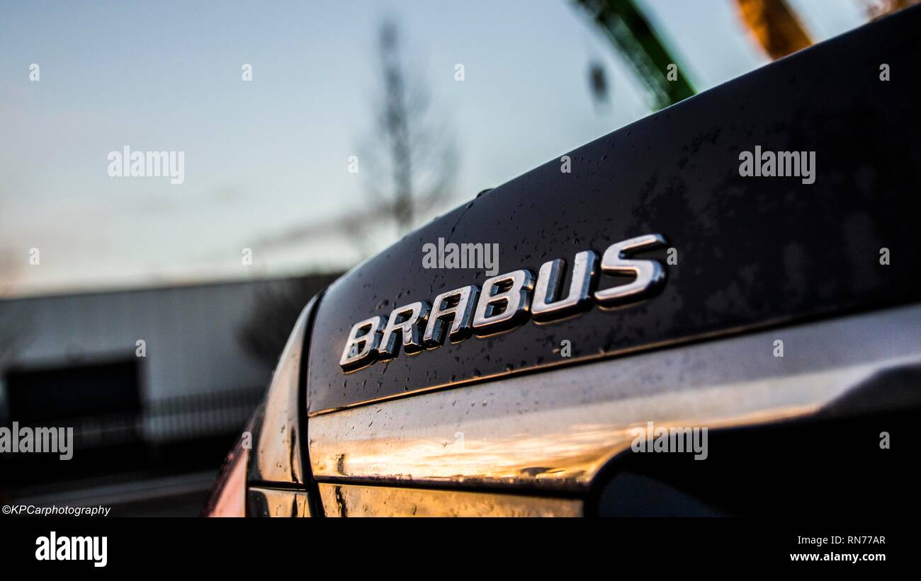 Mercedes Brabus emblem Stock Photo - Alamy