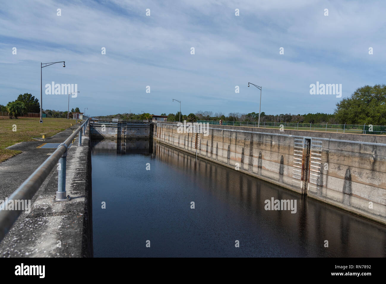 Inglis Lock located in Levy County Florida USA Stock Photo Alamy