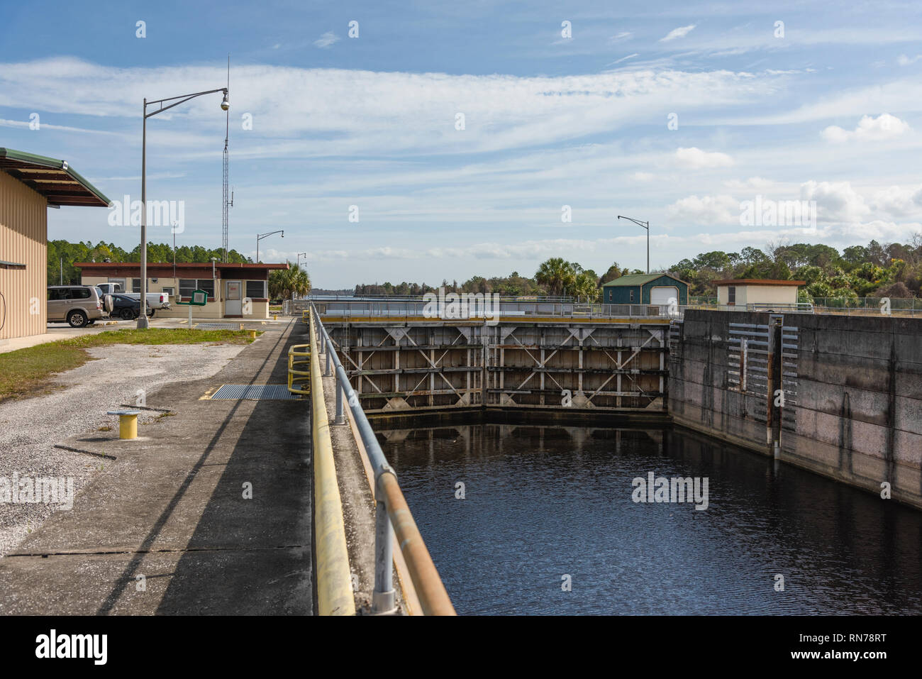 Inglis Lock located in Levy County Florida USA Stock Photo Alamy