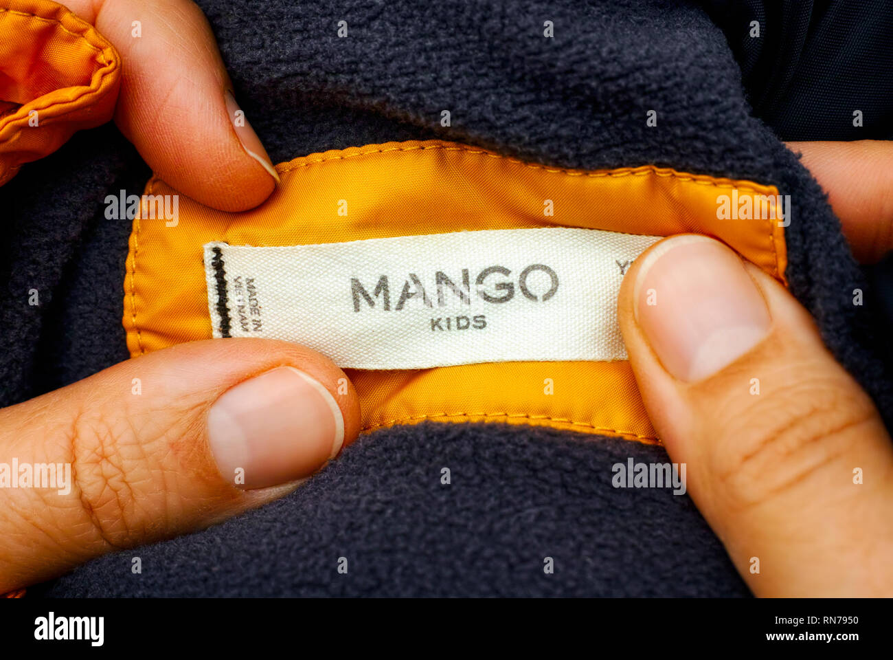 Clothes label in garment made hi-res stock photography and images - Alamy