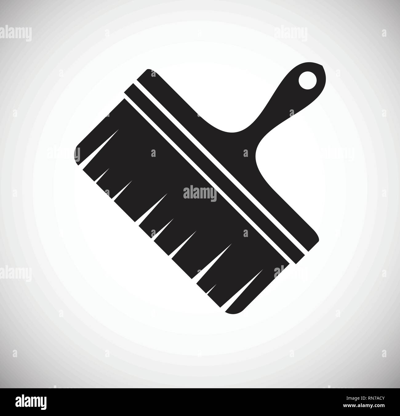 Brush icons set on white background for graphic and web design, Modern ...