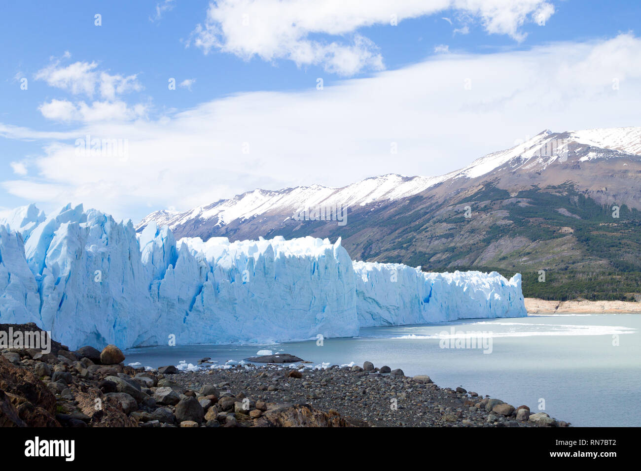 Perito Moreno glacier view, Patagonia landscape, Argentina. Patagonian scenery Stock Photo