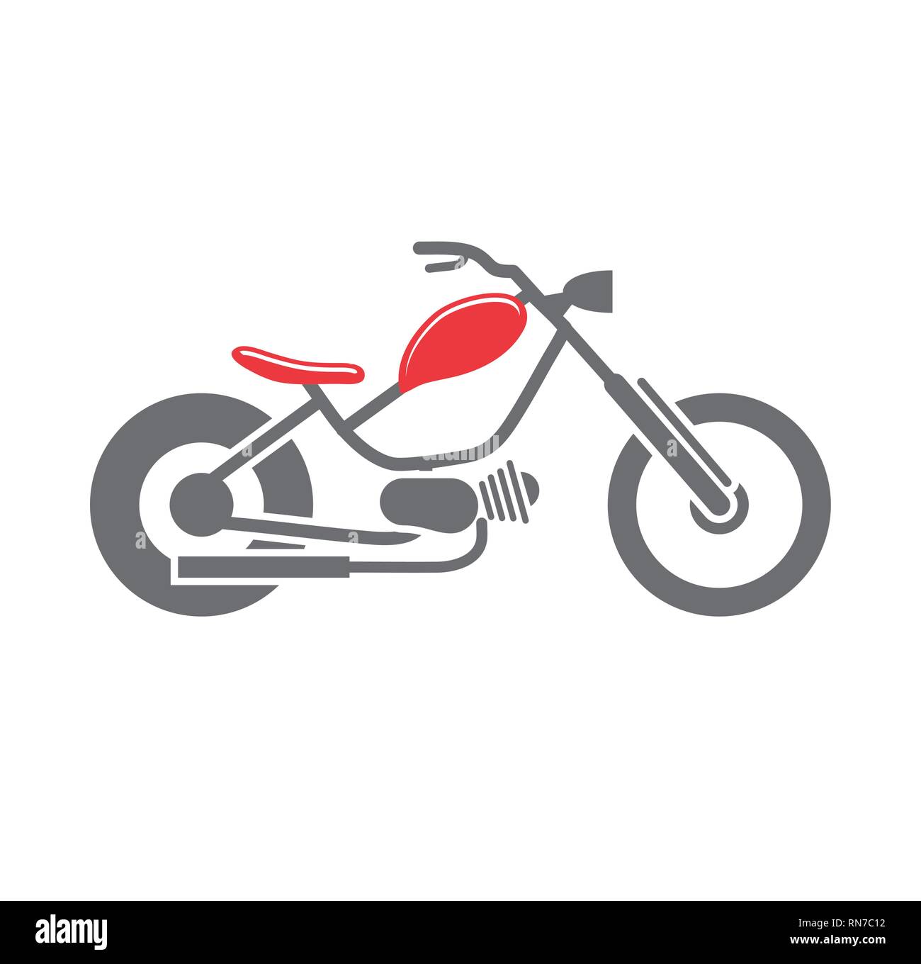 Classic Motorcycle icon on white background for graphic and web design, Modern simple vector sign. Internet concept. Trendy symbol for website design web button or mobile app. Stock Vector