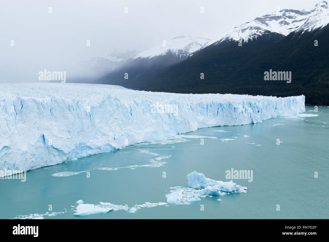 Perito Moreno glacier view, Patagonia landscape, Argentina. Patagonian landmark Stock Photo