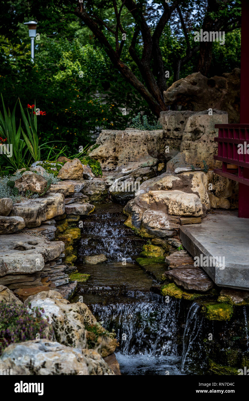 Water features you can use in your garden. Stock Photo