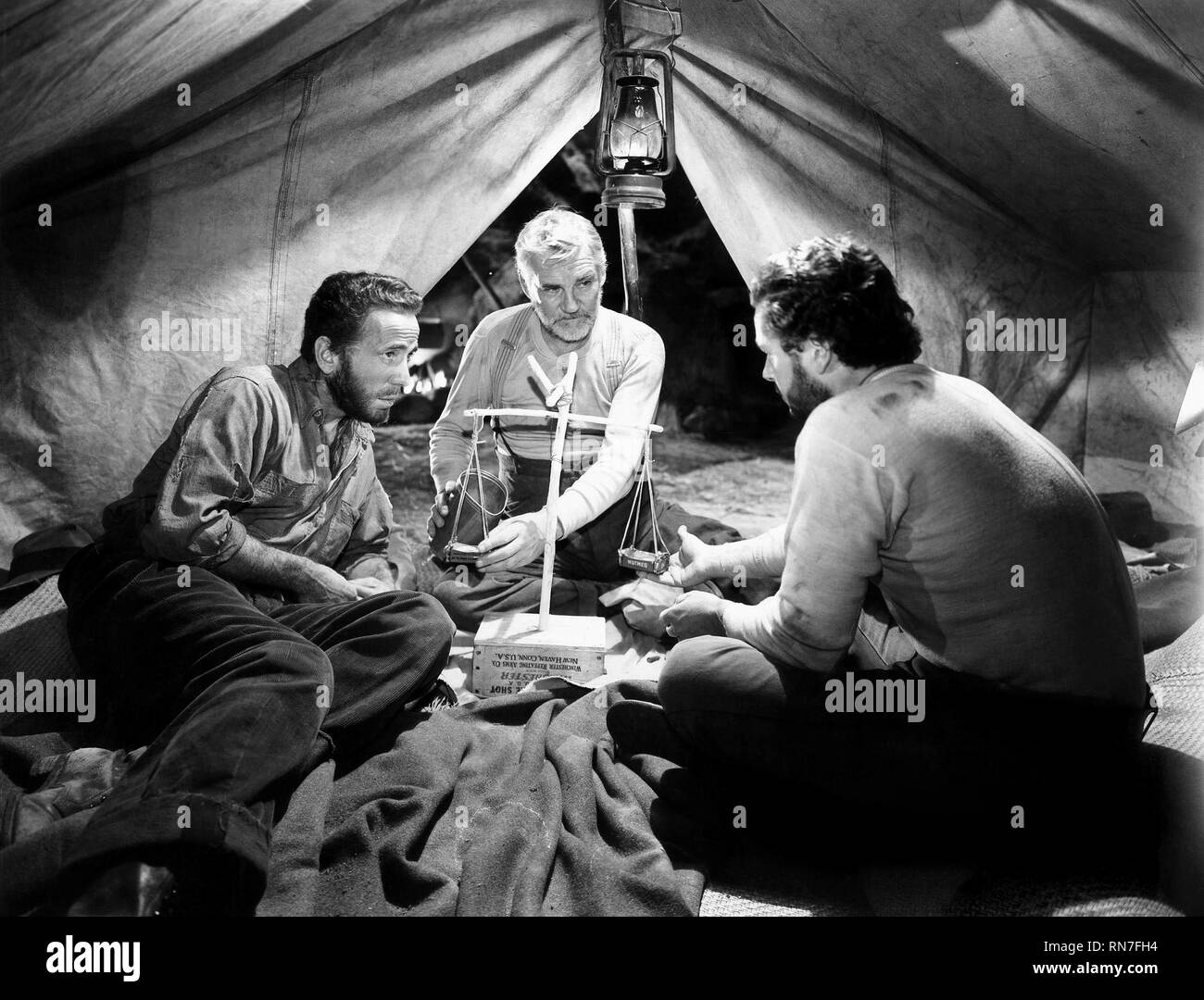 BOGART,HUSTON,HOLT, THE TREASURE OF THE SIERRA MADRE, 1948 Stock Photo