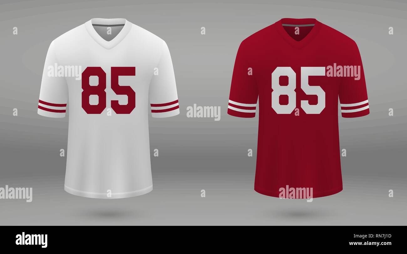 San Francisco 49ers American Football Team Uniform Colors Template For  Presentation Or Infographics Stock Illustration - Download Image Now -  iStock