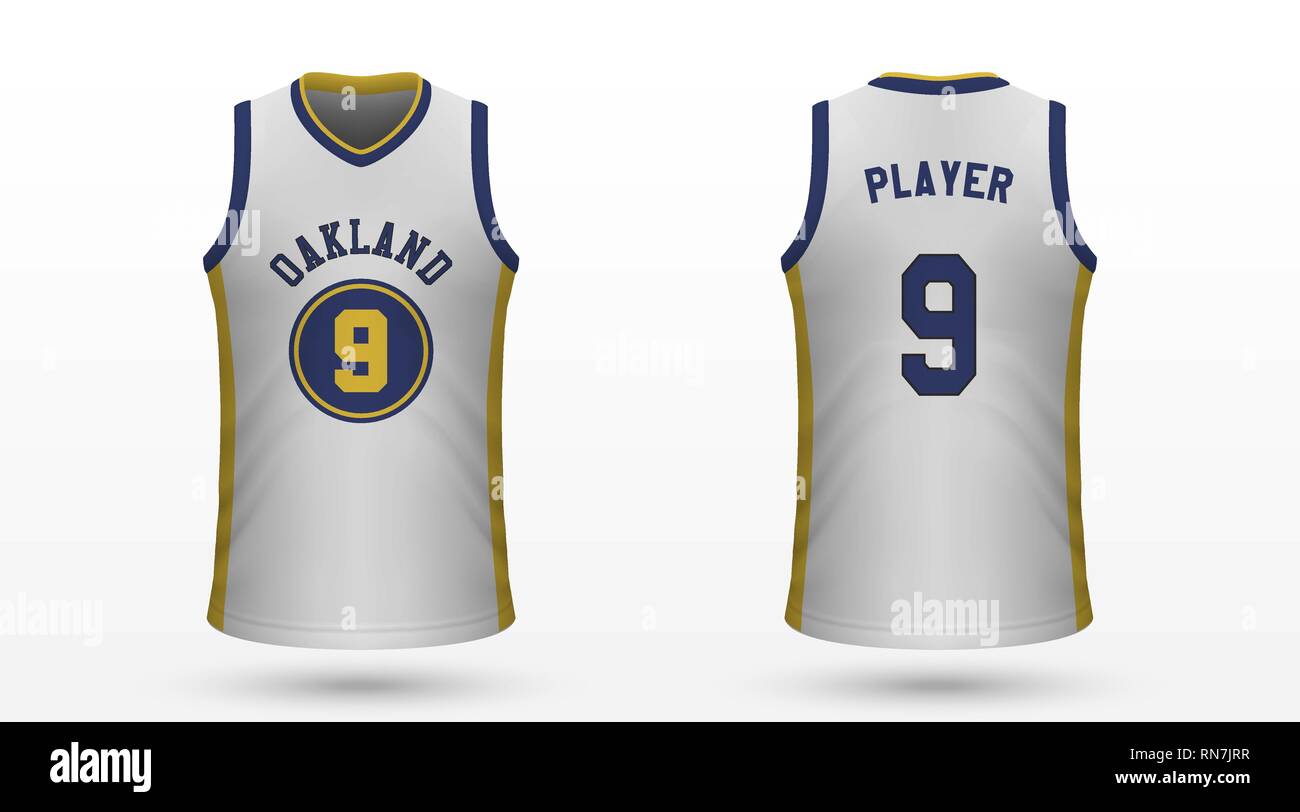 Download Realistic Sport Shirt Golden State Warriors Jersey Template For Basketball Kit Vector Illustration Stock Vector Image Art Alamy