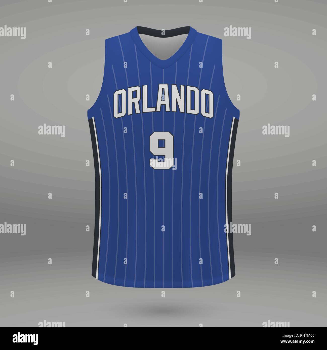 Realistic sport shirt Orlando Magic, jersey template for basketball kit. Vector illustration Stock Vector