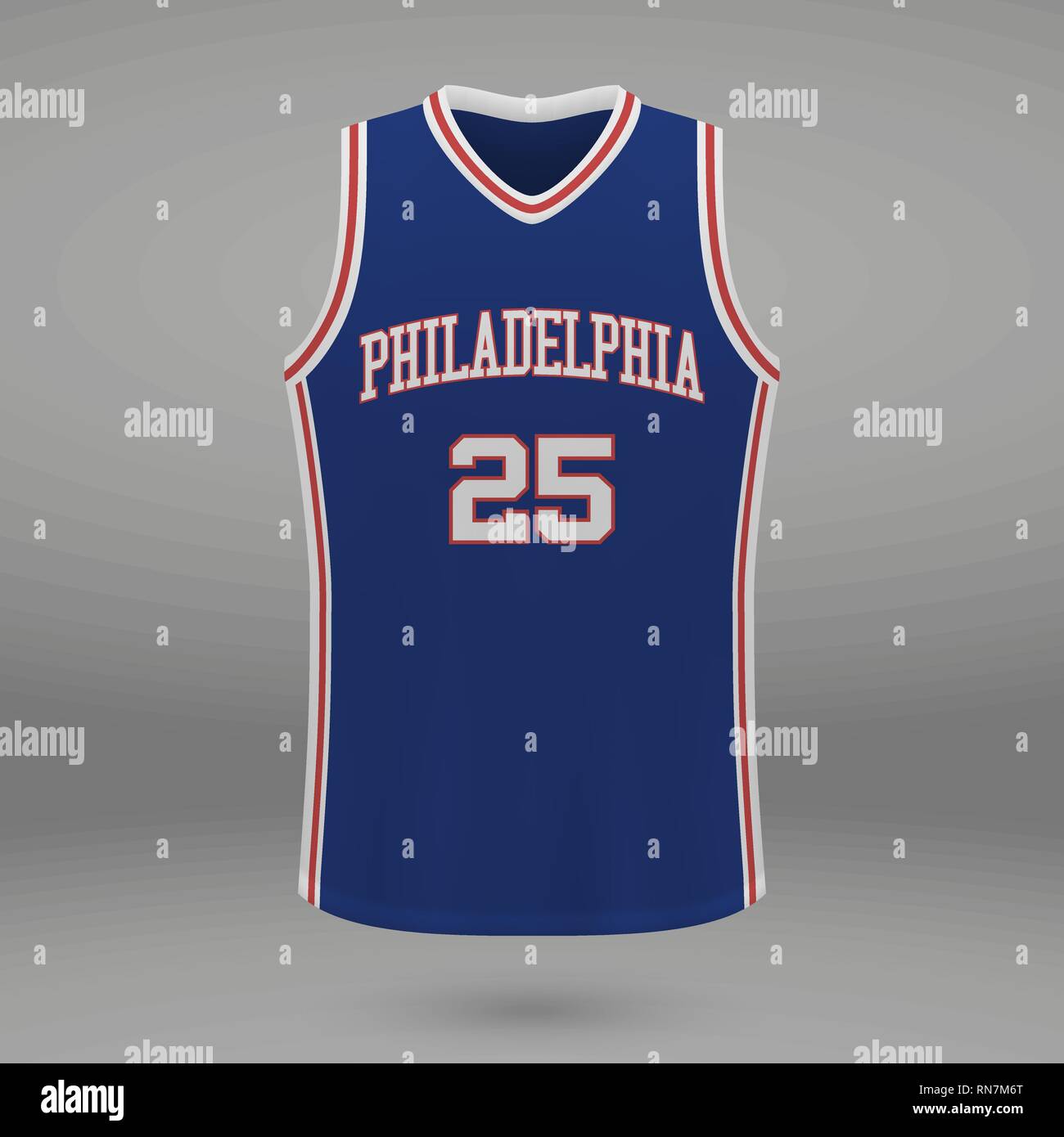 Realistic sport shirt Philadelphia 76ers, jersey template for basketball  kit. Vector illustration Stock Vector Image & Art - Alamy