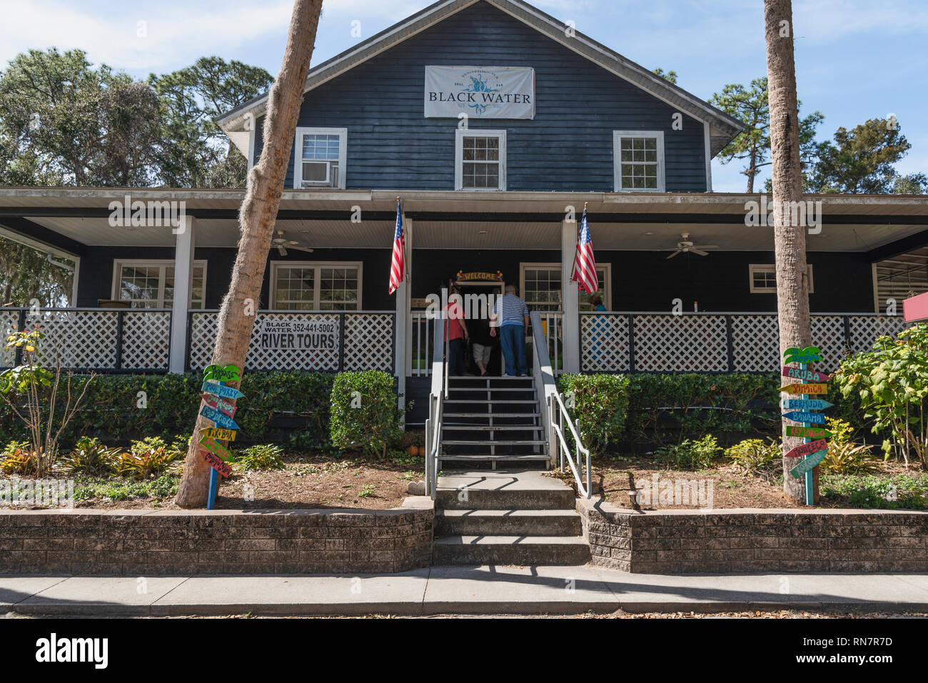 Blackwater Grill Bar Yankeetown, Florida USA Stock Photo Alamy