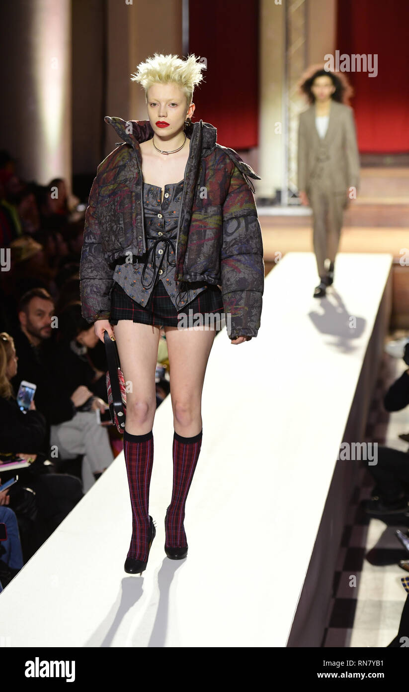 Models on the catwalk for The Vivienne Westwood Fashion Show in Paris Stock  Photo - Alamy