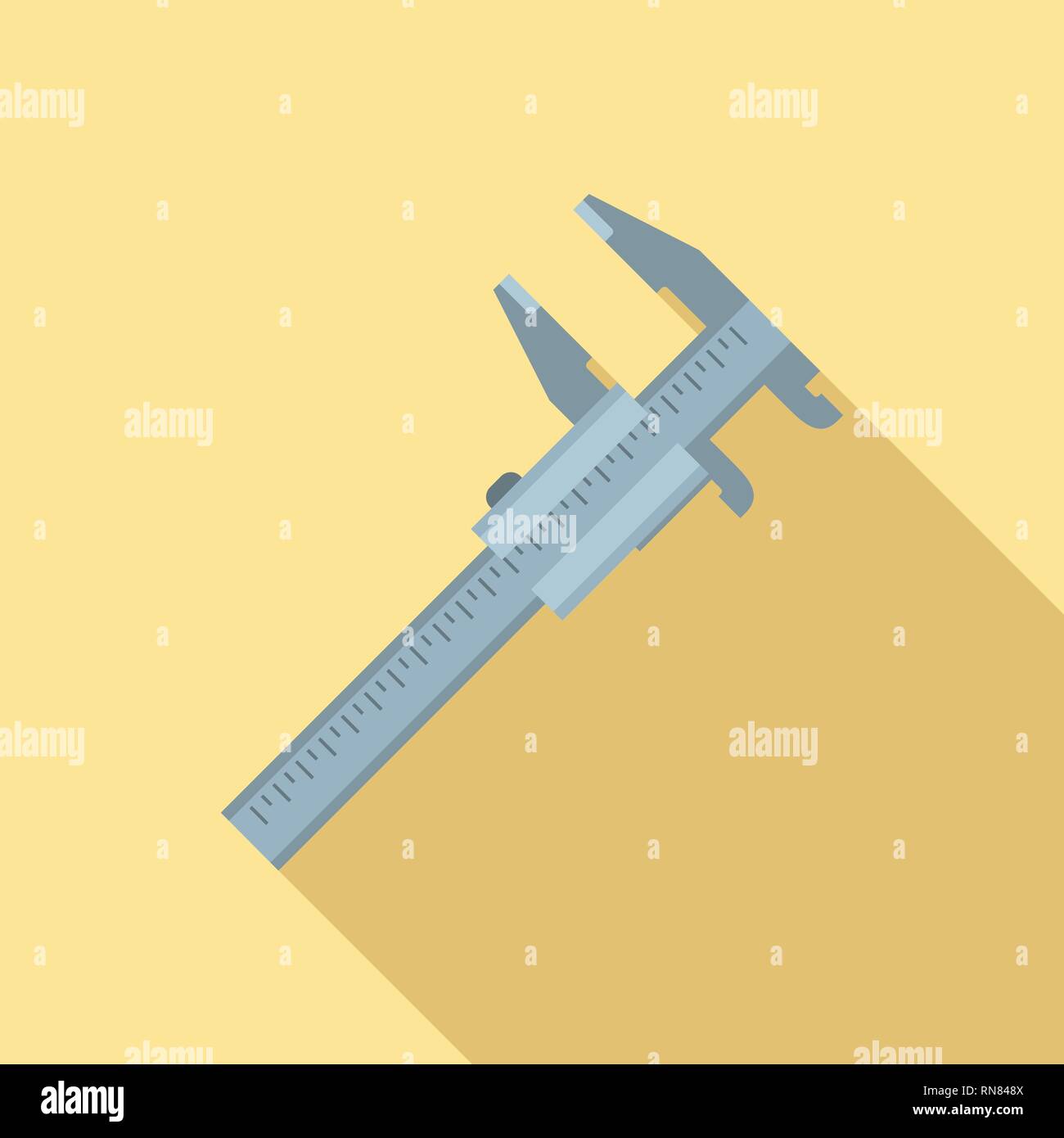 Calipers icon. Flat illustration of calipers vector icon for web design ...